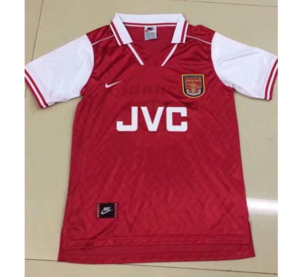 1996-98 Arsenal Retro Home Kit Soccer Jersey